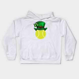 St Patricks Day Tennis Kids Hoodie